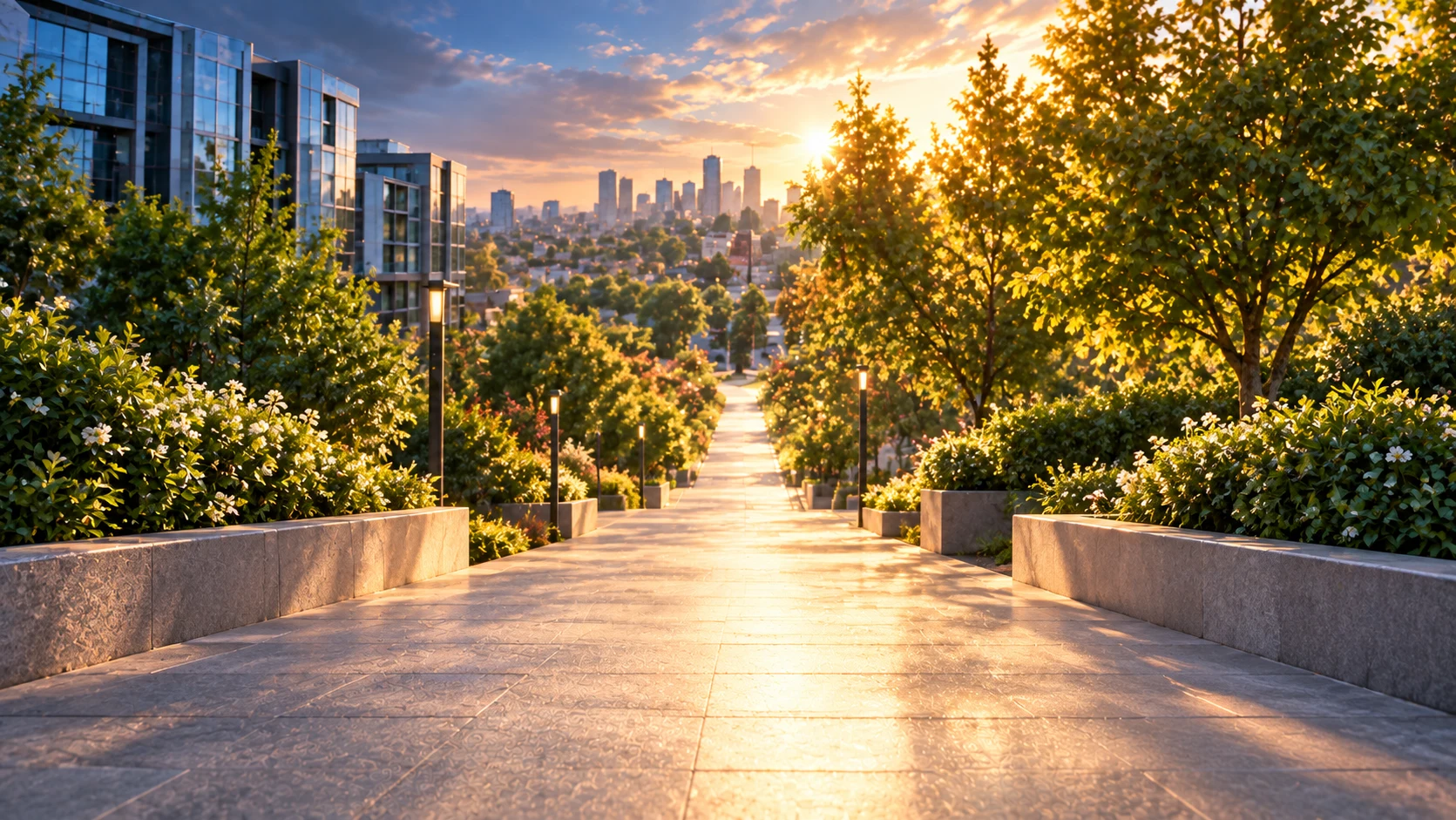 An illuminated path between scenes of financial pressure and scenes of protection, care, and family.