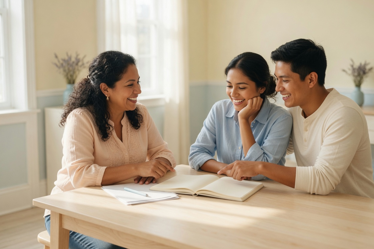 A calm conversation with an advisor